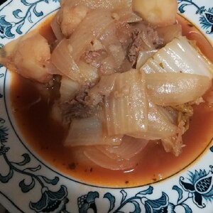 ★豚ヒレ肉ときのこの簡単トマト煮★ほうれん草入り～